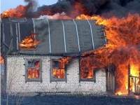 В Серпухове сгорел частный дом